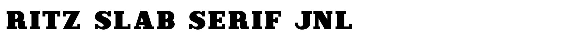 Ritz Slab Serif JNL image